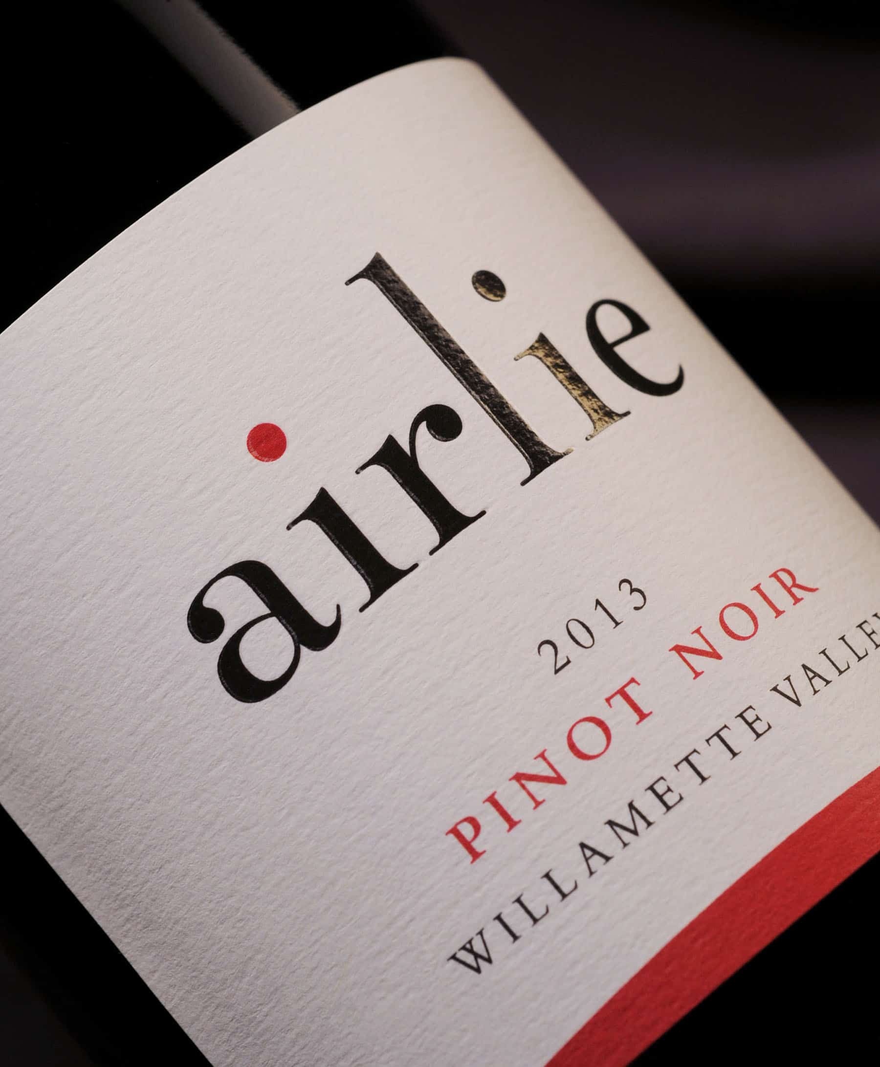 Airlie Winery 2013 Pinot Noir label