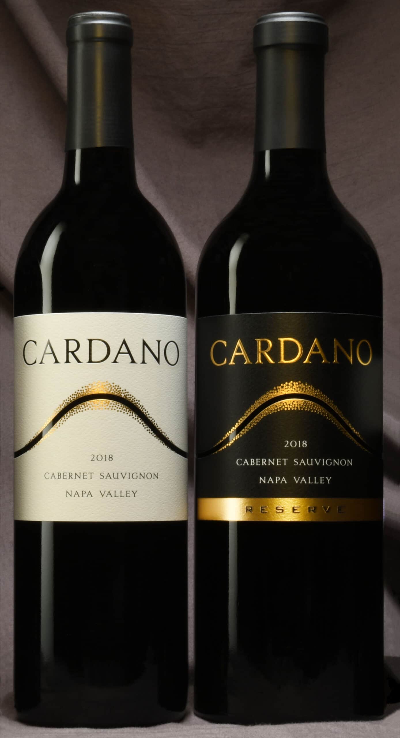 Cardano Cabernet Sauvignon wine bottles