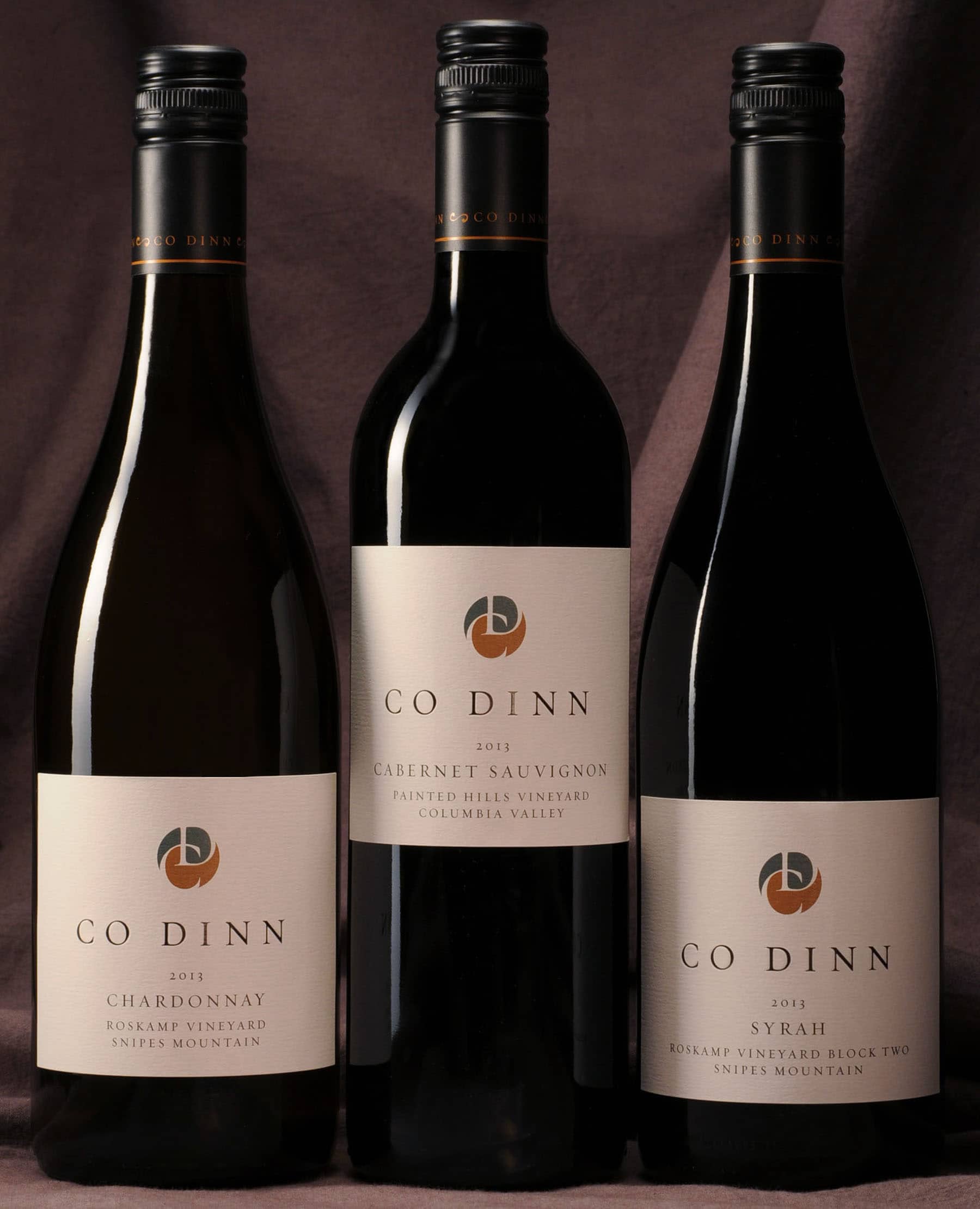 Co Dinn Cellars wine bottles