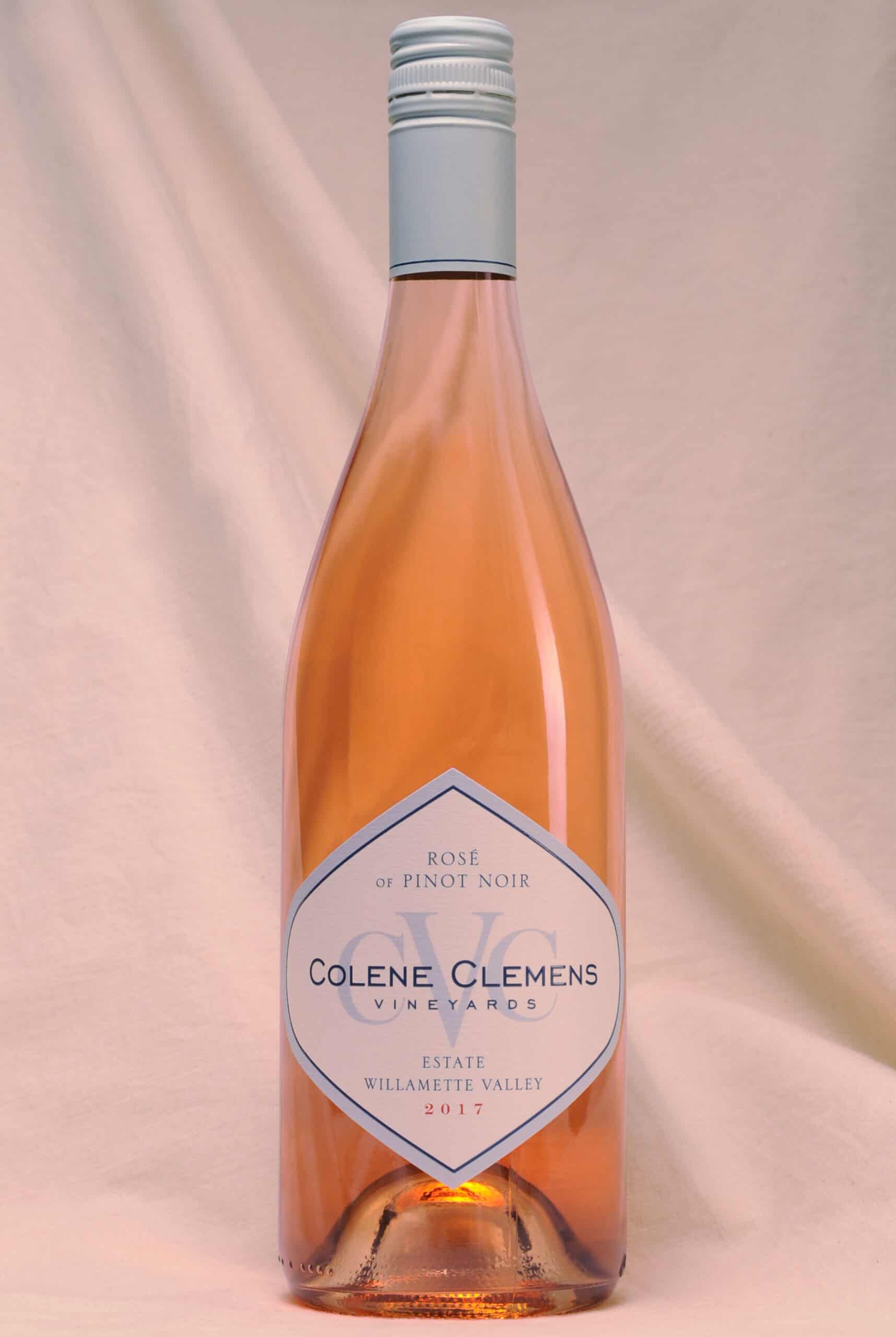 Colene Clemens Vineyards Rose of Pinto Noir wine bottle