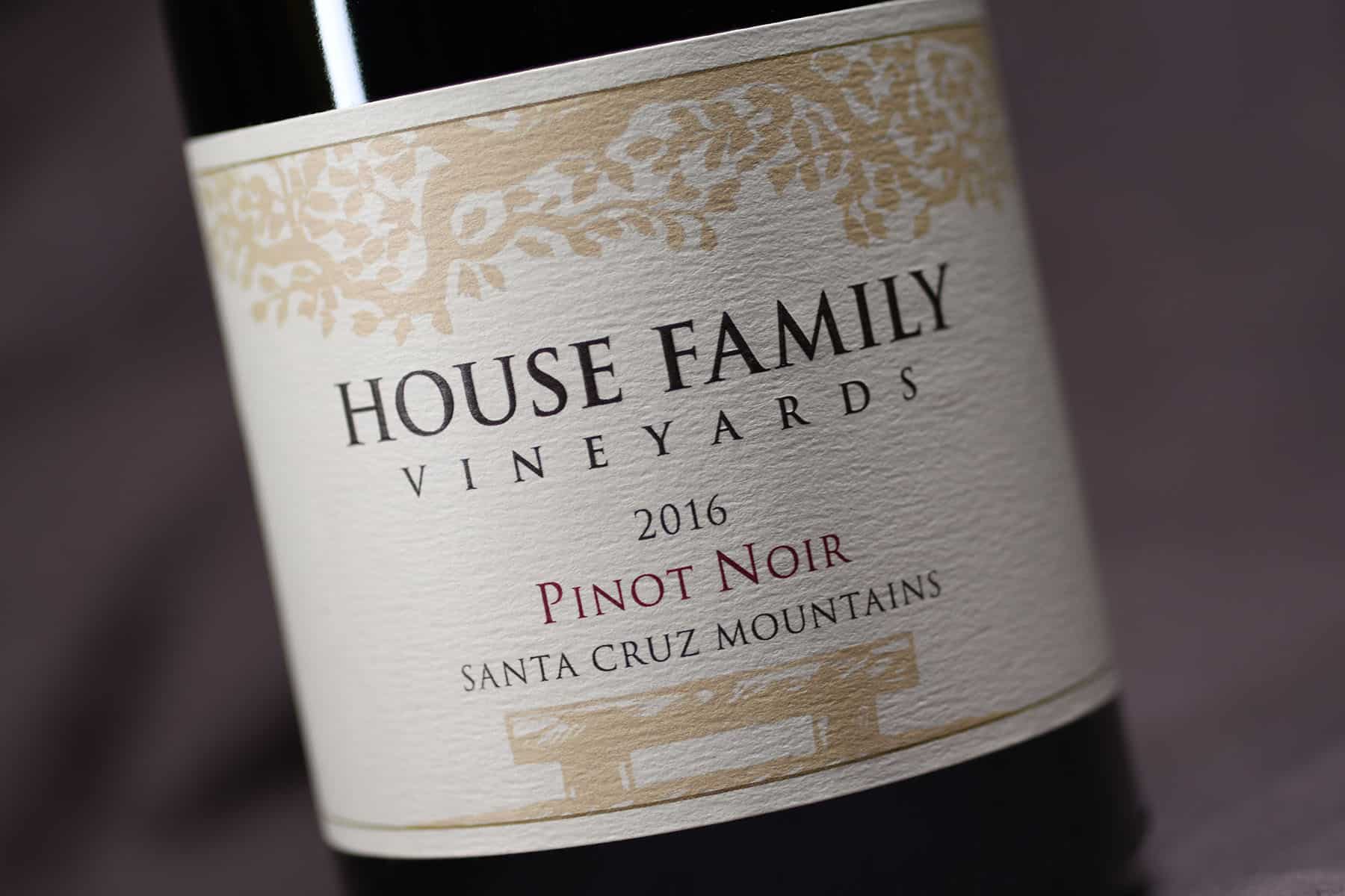 House Family Vineyards Pinot Noir label