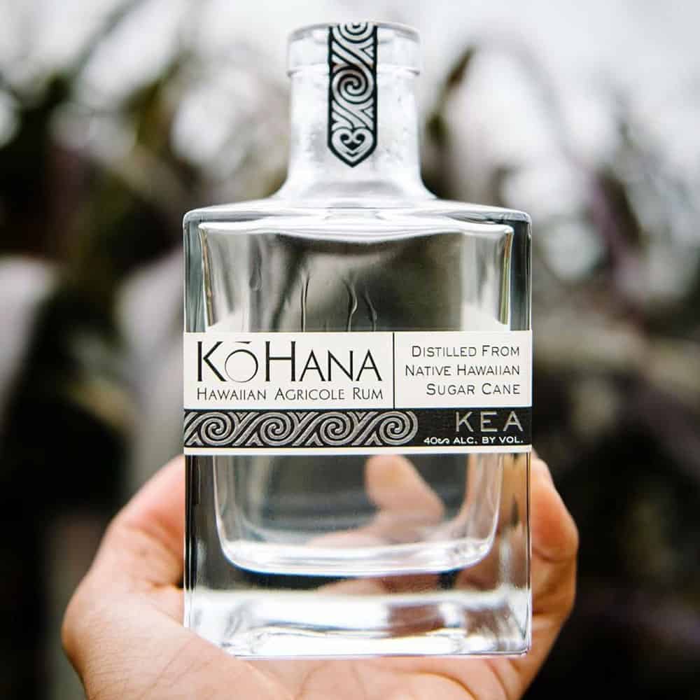 Kō Hana Hawaiian Agricole Rum bottle