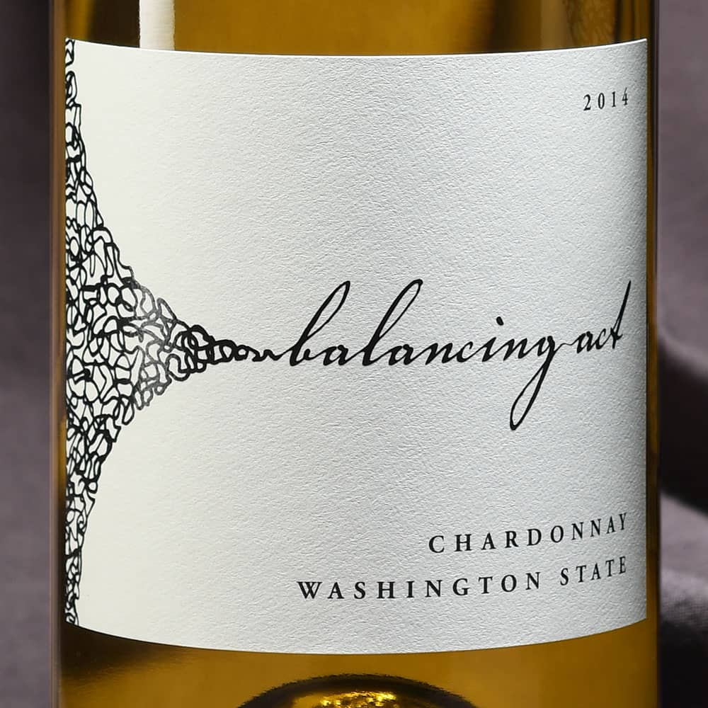 Balancing Act chardonnay label