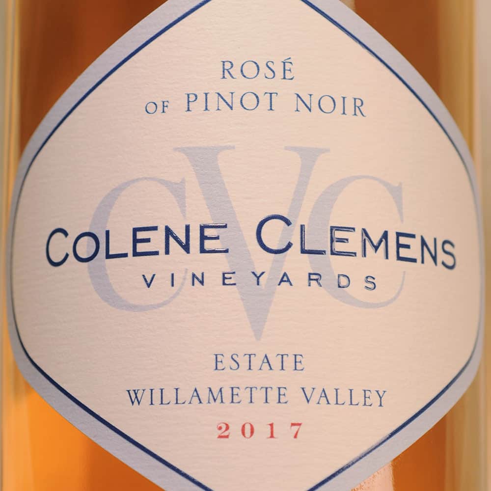 Colene Clemens Vineyards Rose of Pinto Noir label