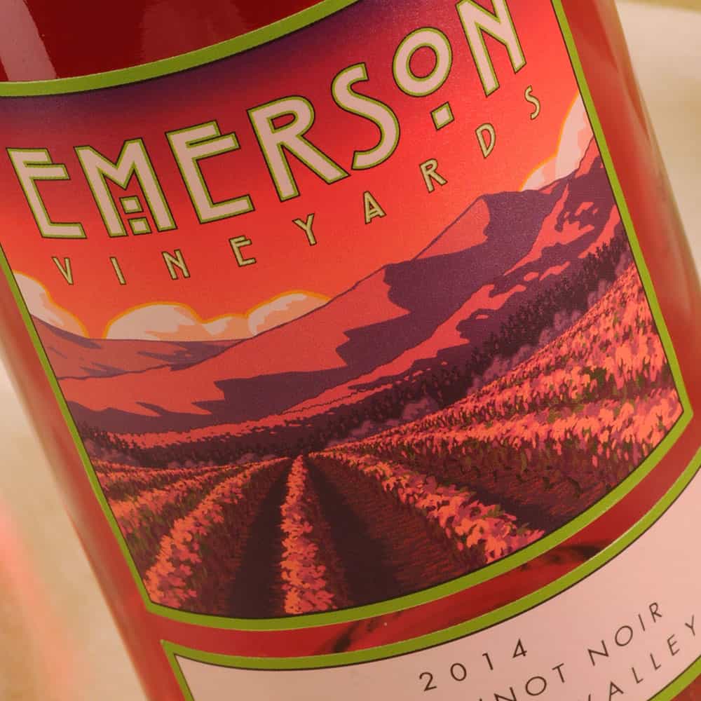 Emerson Vineyard Rose Pinot Noir Label