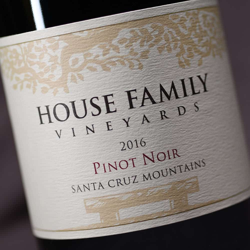 House Family Vineyards Pinot Noir label