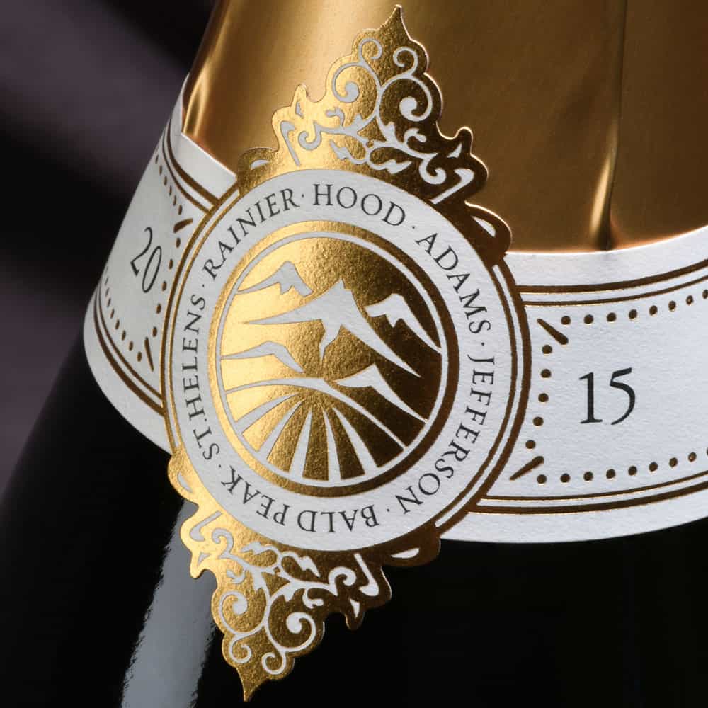 Six Peaks Winery Sparkling Label